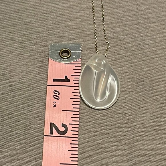 Rare TIFFANY & CO. x Elsa Peretti Chalcedony Madonna Pendant 18k Necklace - Picture 11 of 12